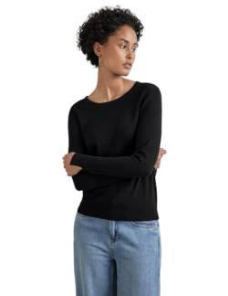 STREET ONE Damen A302770 Basic Pullover, Schwarz, 40 EU von Street One