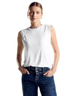 STREET ONE Damen A321793 Jersey-Top, White, 40 von Street One