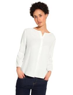 STREET ONE Damen A344488 Musselin Bluse, Off White, 56 von Street One