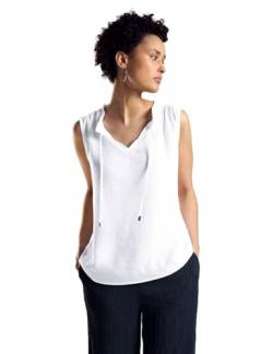 STREET ONE Damen A344820 Softe Bluse mit 3/4 Arm, White, 38 von Street One