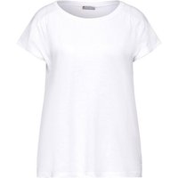 STREET ONE T-Shirt - Basic Kurzarm Shirt- luftiges Sommershirt - sommerliches Basic Shirt von Street One