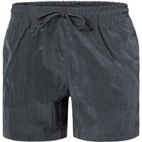 Strellson Herren Badeshorts schwarz Mikrofaser unifarben von Strellson