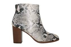 Style Co. Damen Parinaa Kunstleder-Stiefel, Schwarz/Weiß, Schlange, Größe 37, Schwarz, 38 EU von Style & Co.
