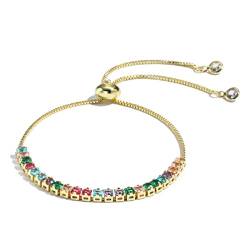 SueaLe Praktische Tennisarmbänder verstellbar Damenarmband Glas Kupfer Material Schmuck Freund Geschenk Party Hochzeit Schmuckset Tennisarmbänder für Frauen Zirkonia von SueaLe