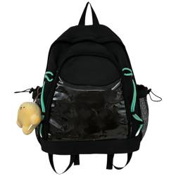 Transparente Schultasche Für Damen PVC Rucksack Große Kapazität Lässiger Tagesrucksack Geeignet Für Schule Und Alltag von SueaLe