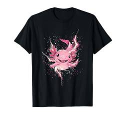 Leuchtender Kawaii Axolotl mit Energieblitzen für Kinder T-Shirt von Süße Axolotl Designs für Kinder und Erwachsene