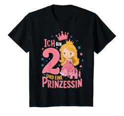 Kinder 2. Geburtstag 2 Jahre Mädchen Ich Bin 2 Und Eine Prinzessin T-Shirt von Süße Geschenke Zum Geburtstag Für Mädchen & Junge