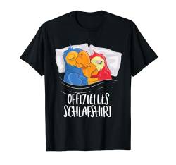 Mein Offizielles Schlafshirt Papagei Valentinstag Papageien T-Shirt von Süße Pyjama Shirts & Nachthemden für Paare