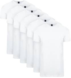 Suitable OTA T-Shirt Rundhalsausschnitt Weiß 6-Pack - Grösse 3XL - Herren - Bekleidung von Suitable