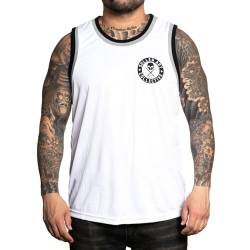 Sullen Men's Premium BOH Jersey White Sleeveless Tank Top Shirt L von Sullen