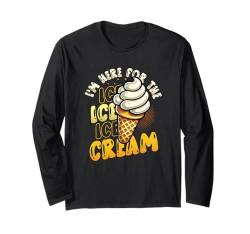 Ich bin für den Eiscreme-Eiscreme-Liebhaber da Langarmshirt von Summer Ice Cream Lover Designs