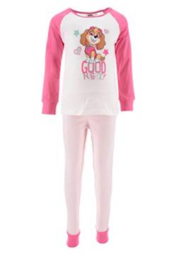 Paw Patrol Skye Kinder Mädchen Pyjama Schlafanzug, Farbe:Weiß, Größe Kids:98 von Sun City