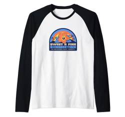 Sweet & Fine Summertime – Sunkissed and Happy (Blumendruck) Raglan von Sunkissed Summertime Sunshine Vibes