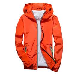 Regenmantel Herren Wasserdicht Atmungsaktiv, Herren Regenjacke Wasserdicht Atmungsaktiv: Herren Schwarz Männe Große Größen Leicht Männer Workwear Herrenjacken Softshelljacke Camping Dünn Sport von Sunnyuk