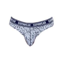 Supawear - Männer Unterwäsche - Herren Slip - POW Brief Polar Bear - Weiß - 1 x Größe L von Supawear