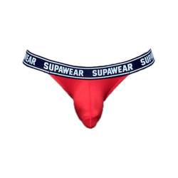Supawear - Männer Unterwäsche - Herren String - WOW Thong Red - Rot - 1 x Größe S von Supawear