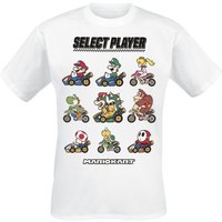 Super Mario - Gaming T-Shirt - Kart - Choose Your Driver - S bis XXL - für Männer - Größe L - weiß von Super Mario