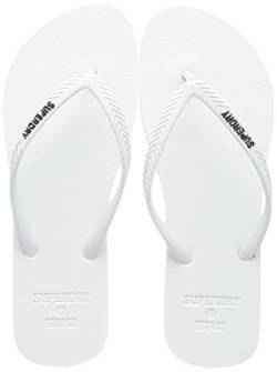 Superdry Damen F3-FLIP Flop Slipper, Weiß (Optic), 40/41 EU von Superdry