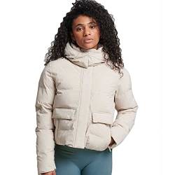 Superdry Damen Kastenförmige Train Steppjacke Chateau Grau 42 von Superdry