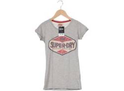 Superdry Damen T-Shirt, grau, Gr. 34 von Superdry