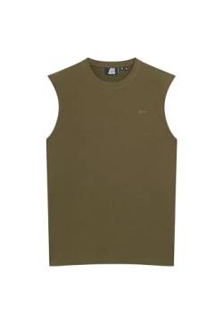 Superdry Herren Essential Tanktop aus Bio-Baumwolle mit Logo Olivgrün Nacht L von Superdry