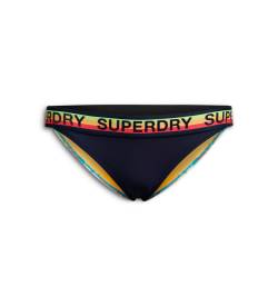 Superdry für Damen. W3010401A Bikinihöschen mit Logo Classics schwarz (XS), Strandbekleidung, Recyceltes Polyester, Nachhaltig von Superdry