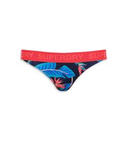 Superdry für Damen. W3010401A Bikiniunterteil Classics navy (XS), Strandbekleidung, Blumen, Recyceltes Polyester, Marine von Superdry