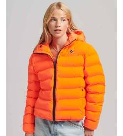 Superdry für Damen. W5011103A Steppjacke Code All Seasons orange (XL), Lässig, Recyceltes Polyester, Nachhaltig von Superdry