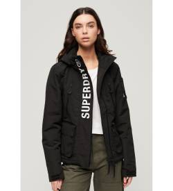 Superdry für Damen. W5011153A Ultimate SD-Windcheater Jacket schwarz (XS), Lässig, Polyester, Langarm von Superdry