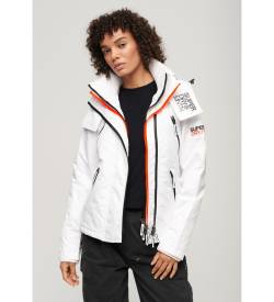 Superdry für Damen. W5011679A Mountain SD-Windcheater Windbreaker Jacke weiß (L), Lässig, Polyester, Langarm von Superdry