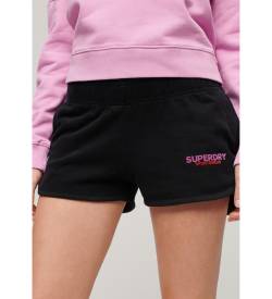 Superdry für Damen. W7110416A Sportswear Racer Shorts schwarz (S), Lässig, Baumwolle von Superdry