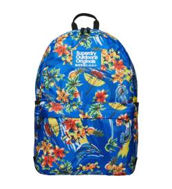 Superdry für Damen. W9110377A Montana blau bedruckter Rucksack (OSFA), Lässig, Polyester von Superdry