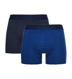 Superdry für Herren. M3110339A 2er-Pack Boxershorts aus Bio-Baumwolle in navy (S), Heimtextilien, Nachhaltig, Marine von Superdry