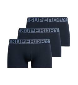 Superdry für Herren. M3110450A 3er Pack Boxershorts aus Bio-Baumwolle, marineblau (XL), Heimtextilien, Nachhaltig von Superdry