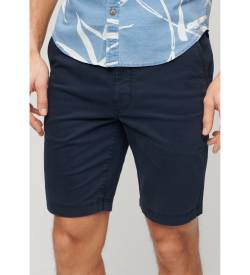 Superdry für Herren. M7110397A Officer marineblaue Chino-Shorts (36), Lässig, Baumwolle von Superdry