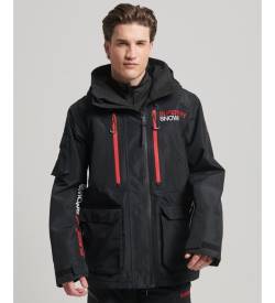 Superdry für Herren. MS110145A Skijacke Ultimate Rescue schwarz (XL), Lässig, Polyester, Schnee von Superdry