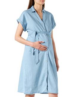 Supermom Damen Dress Nurs ss Tencel Kleid, Light Blue-P191, XL von Supermom
