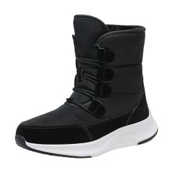 Winterschuhe Damen Stiefel Gefüttert rutschfeste Boots Wasserdicht Cowboystiefel Gefüttert Elegant Schneeschuhe Chelsea Boots Winter Winterschuhe Freizeitschuhe Thermo Damenwinterschuhe Stiefeletten von Surttan