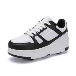 Surwin Schuhe mit Rollen für Mädchen, Schuhe mit Rollen Versenkbarer, Schuhe mit Rollen für Jungen, Schuhe mit Rollen Kinder, Outdoor Roller Skate Shoes von Surwin