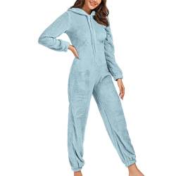 Black of Friday Deals 2024,Jumpsuit Damen Teddy Sale, Jumpsuit Damen Kuschelig Fleece Onesie Winter Warm Teddyfleece Overall Jumpsuits Schlafanzug Flauschig Einteiler Pyjama Ganzkörperanzug von Susenstone