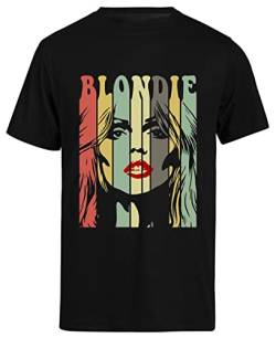 Blondie Schwarzes Kurzarm-T-Shirt Herren T-Shirt von Suzetee