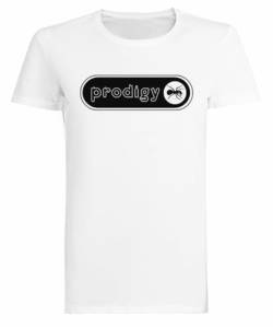 Suzetee The Prodigy Weißes Kurzarm-T-Shirt Damen-T-Shirt von Suzetee