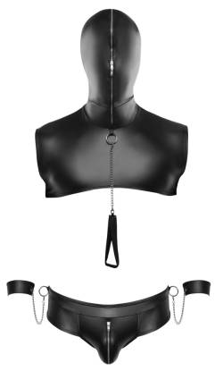 Top plus String inklusive 2 Handfesseln und Leine – alles abnehmbar von Svenjoyment Bondage