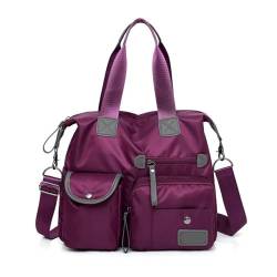 SwiftBuy LoShop Ultra Soft Washed Woman Handtasche Kopie Handtasche Luxustaschen Berühmte Umhängetaschen For Frauen(PURPLE) von SwiftBuy