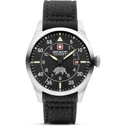 Swiss Military Hanowa Herren Analog Quarz Uhr mit Leder Armband SMWGN0001201 von Swiss Military by Chrono