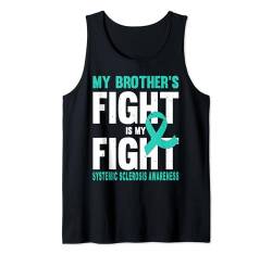 Systemic Sklerose Awareness Teal Ribbon Support Brother Tank Top von Systemic Sclerosis Awareness Products (Lwaka)