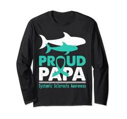 Systemische Sklerose Bewusstsein Niedlicher Delfin PAPA Vater Langarmshirt von Systemic Sclerosis Awareness Products (Lwaka)