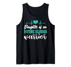 Systemische Sklerose Bewusstsein Tochter Familienunterstützung Tank Top von Systemic Sclerosis Awareness Products (Lwaka)