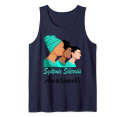 Systemische Sklerose Bewusstsein Unterstützung Frauen Familie Freund Tank Top von Systemic Sclerosis Awareness Products (Lwaka)