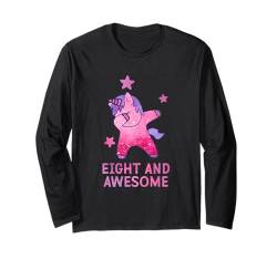 8. Geburtstag T-Shirt Geschenk Einhorn Mädchen Achtjährig 8 Langarmshirt von T-Shirt zum 8. Geburtstag Junge Mädchen Mädchen